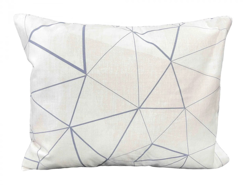 Cotton sateen pillowcase - Gray pattern