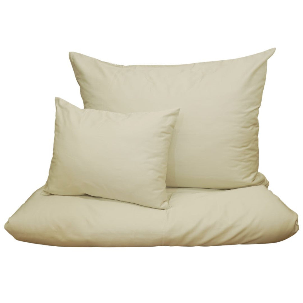 Hellgoldenes Satin-Bettwäscheset - 3-teilig - TC 250