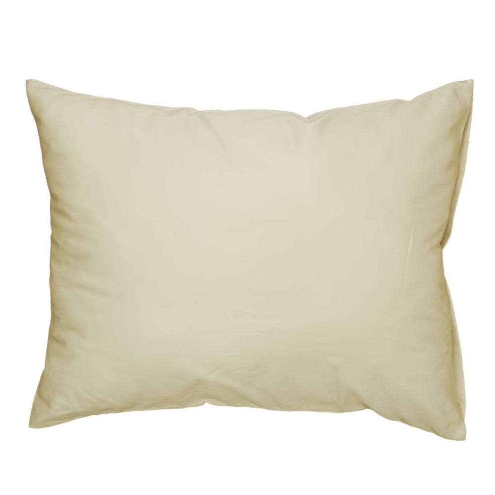 Light gold satin pillowcase and duvet cover - TC 250
