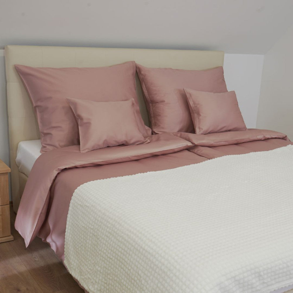 Mauvefarbener Satin-Kissenbezug – TC 250