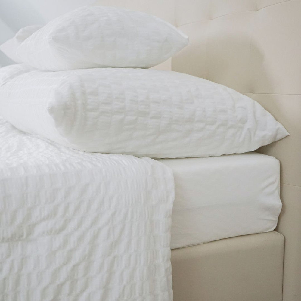 Crepe bed linen set - 80% Cotton - 20% PE - fold-over - set of 2 - 130 gr/m2