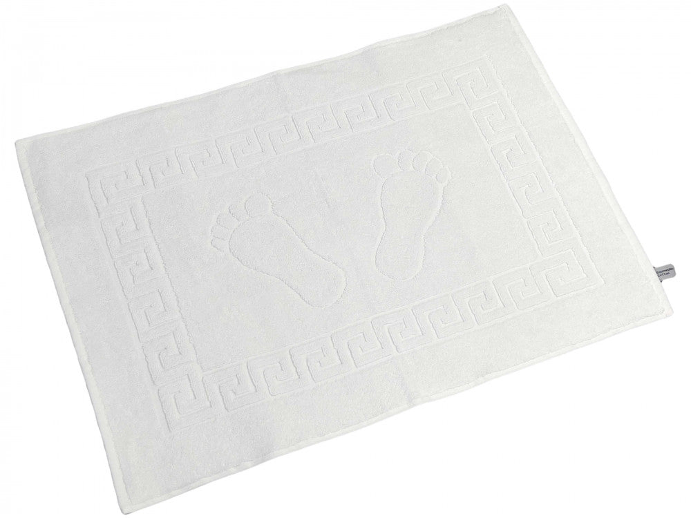 Bathtub exit - white with footrest - 600 gr/m2 - packaged