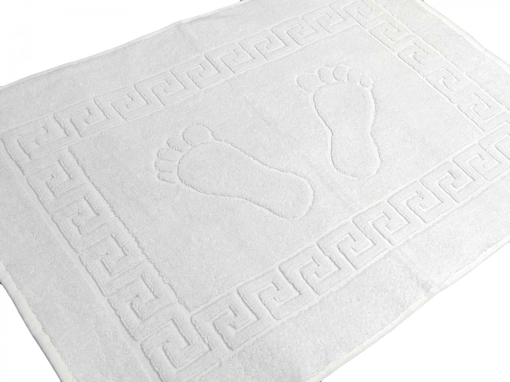 Bathtub exit - white with footrest - 600 gr/m2
