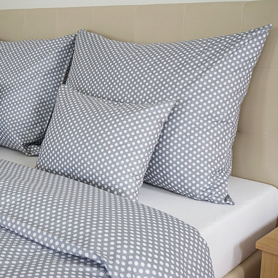 Soft Dots Baumwollbettwäsche – klare Eleganz mit Pünktchen