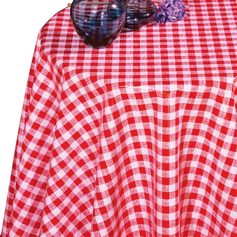 Oilcloth tablecloth - Premium quality! - Pepita red checkered