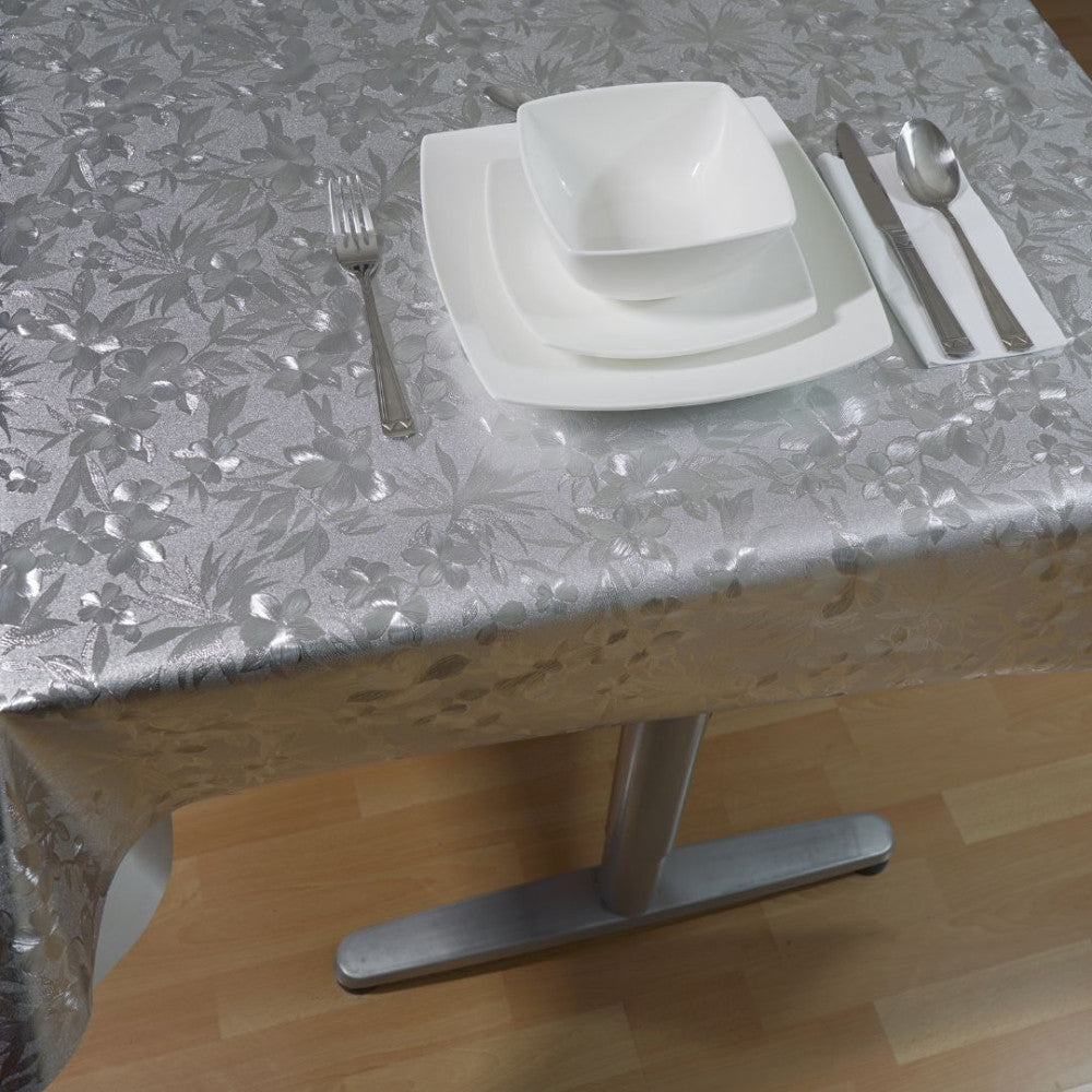 Gold-Oilcloth tablecloth - Premium quality! - Silver color