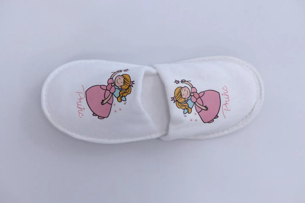 Hotel eldobható hercegnő mintás gyerek papucs - Prémium minőség!