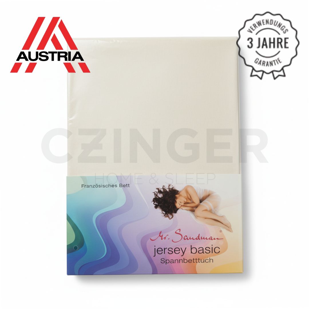 Jersey - Spannbettlaken - Weiß - Premium Qualität! - 150 g/m2